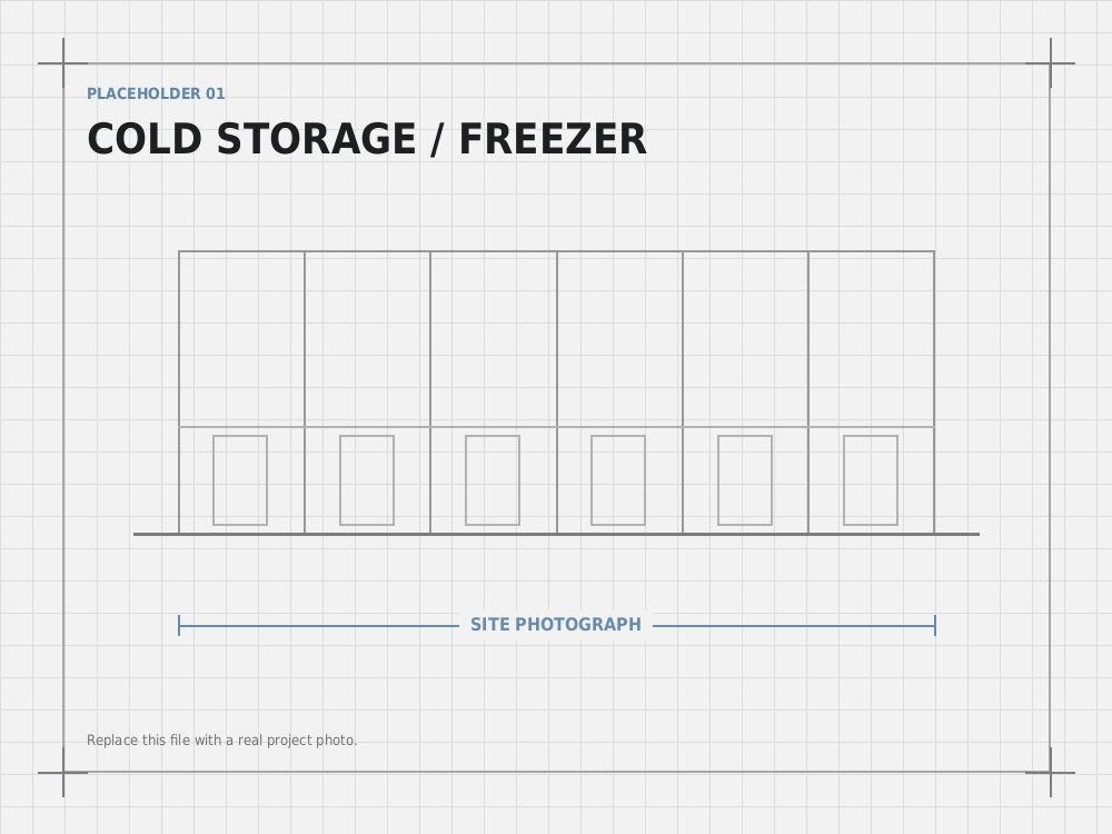 Cold storage freezer construction with insulated metal panel in Southern California